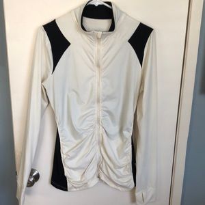 EUC Marisa Tek Dry-Wik Performance Wear Rouched Front Jacket - Sz L